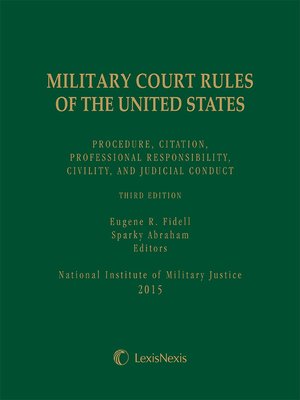 cover image of Military Court Rules of the United States